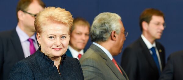 Президент Литвы Далия Грибаускайте Президент Литвы Далия Грибаускайте - Sputnik Литва