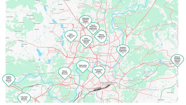 Карта бесплатных катков в Вильнюсе - Sputnik Литва