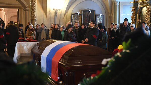 Прощание с погибшими при крушении самолета Ту-154 - Sputnik Литва