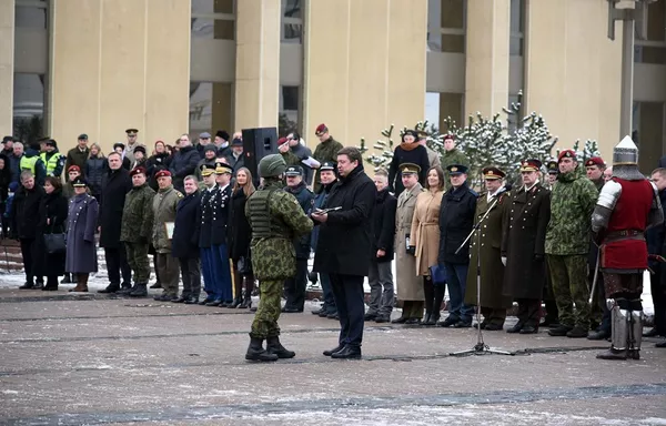 Добровольческие силы Литвы отметили 26 годовщину создания подразделения Добровольческие силы Литвы отметили 26 годовщину создания подразделения - Sputnik Lietuva