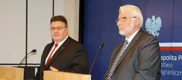 Встреча Линкявичюса и польского министра иностранных дел Витольда Ващиковского - Sputnik Литва