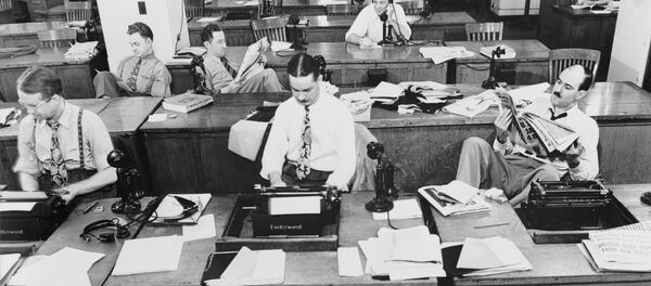 Редакция The New Tork Times начала прошлого века Редакция The New Tork Times начала прошлого века - Sputnik Lietuva