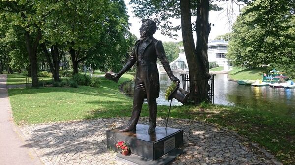 Памятник Александру Пушкину в Риге - Sputnik Литва