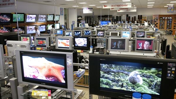 Телевизоры в магазине. Архивное фото - Sputnik Lietuva