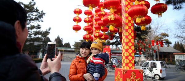 Туристы в Китае - Sputnik Литва