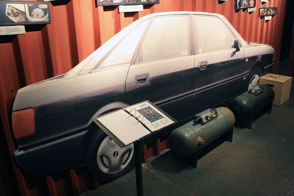 Макет автомобиля с указанием тайников для контрабанды - Sputnik Литва