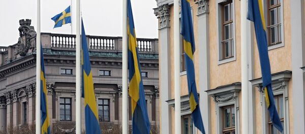 Флаги на шведском парламенте - Sputnik Литва