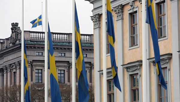 Флаги на шведском парламенте - Sputnik Литва