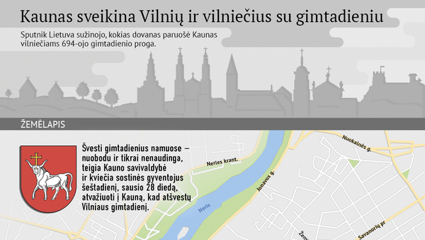 Kaunas sveikina Vilnių ir vilniečius su gimtadieniu - Sputnik Lietuva