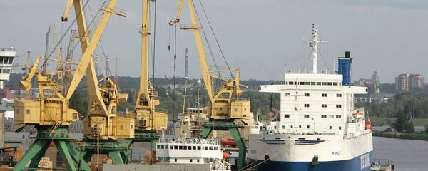 Порт в Риге, архивное фото - Sputnik Литва