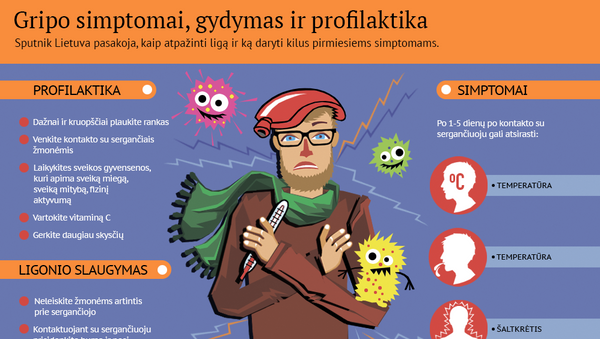 Gripo simptomai, gydymas ir profilaktika - Sputnik Lietuva