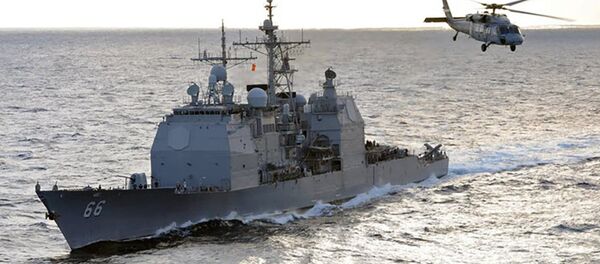 Военный крейсер США USS Hue City Военный крейсер США USS Hue City - Sputnik Литва