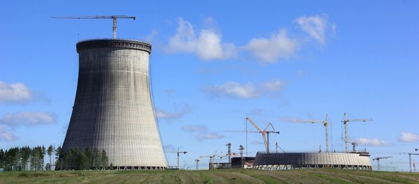 Стройка БелАЭС, архивное фото - Sputnik Литва