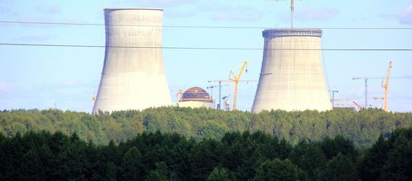 Стройка БелАЭС, архивное фото - Sputnik Литва