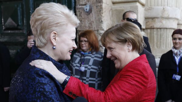 Ангела Меркель и Даля Грибаускайте, архивное фото - Sputnik Литва