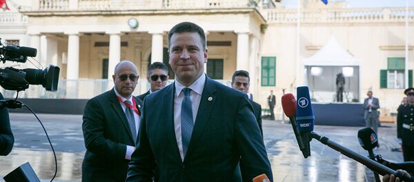 Глава эстонского правительства Юри Ратас Глава эстонского правительства Юри Ратас - Sputnik Литва