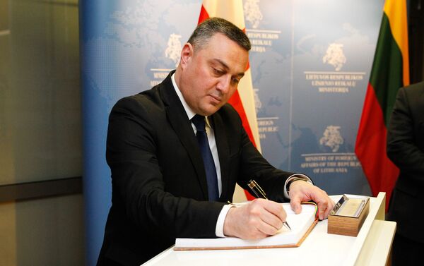 Министр европейской и евроатлантической интеграции Грузии Виктор Далидзе - Sputnik Литва