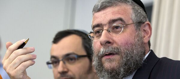 Глава Совета раввинов Европы Пинхас Гольдшмидт Глава Совета раввинов Европы Пинхас Гольдшмидт - Sputnik Литва