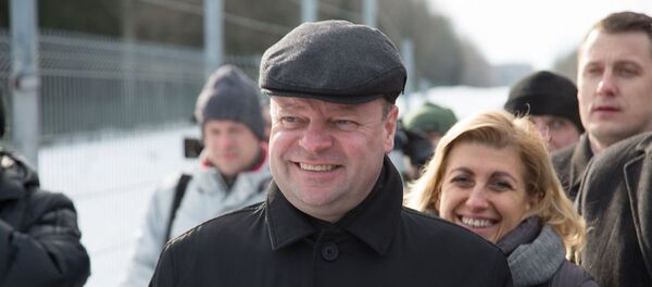 Саулюс Сквернялис с инспекцией на границе Литвы - Sputnik Литва