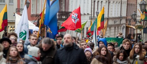 Шествие Путь литовского государства в День независимости Литвы, архивное фото - Sputnik Литва