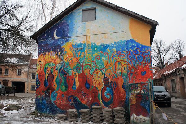 Граффити на стене - Sputnik Литва