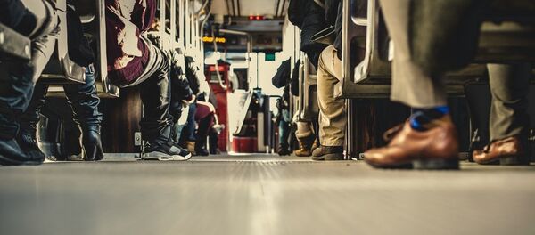 В общественном транспорте В общественном транспорте - Sputnik Lietuva