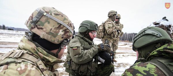 Совместные учения военных США и Литвы - Sputnik Литва