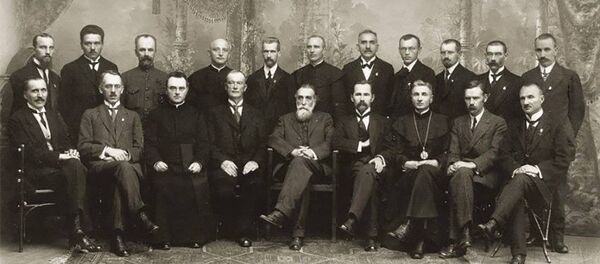 Совет Литвы под председательством Йонаса Басанавичюса Совет Литвы под председательством Йонаса Басанавичюса - Sputnik Литва