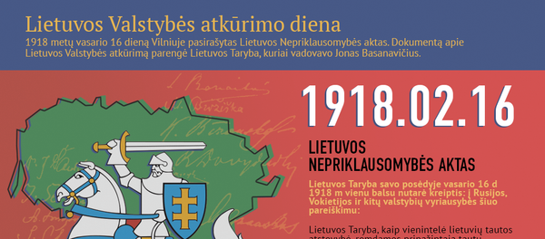 Lietuvos Valstybės atkūrimo diena Lietuvos Valstybės atkūrimo diena - Sputnik Lietuva