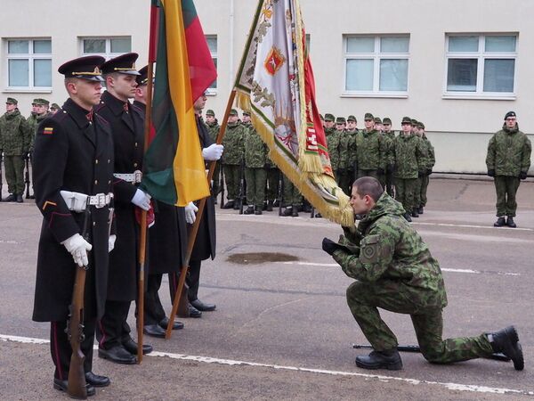 Церемония присяги военных аспирантов Церемония присяги военных аспирантов - Sputnik Lietuva