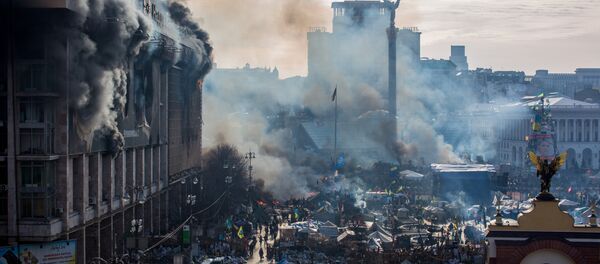 Протесты на Майдане, архивное фото Протесты на Майдане, архивное фото - Sputnik Литва