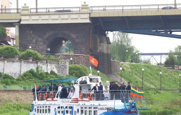 Теплоход Ольга Соломова на водном маршруте из Гродно в Друскининкай Теплоход Ольга Соломова на водном маршруте из Гродно в Друскининкай - Sputnik Lietuva