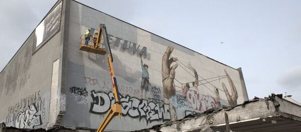 Снос кинотеатра Lietuva Снос кинотеатра Lietuva - Sputnik Литва