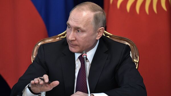 Официальный визит президента РФ В. Путина в Киргизию - Sputnik Литва