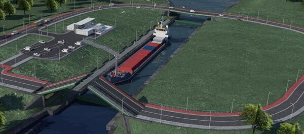 3D проект канала через Балтийскую косу 3D проект канала через Балтийскую косу - Sputnik Lietuva