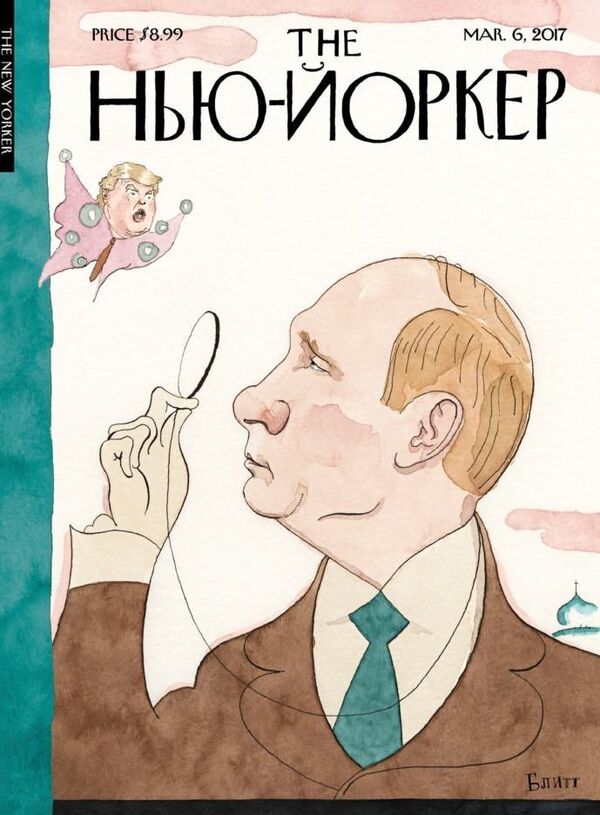 Обложка журнала The New Yorker с Владимиром Путиным Обложка журнала The New Yorker с Владимиром Путиным - Sputnik Lietuva