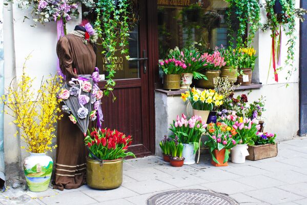 Цветочный магазин в Старом Вильнюсе - Sputnik Lietuva