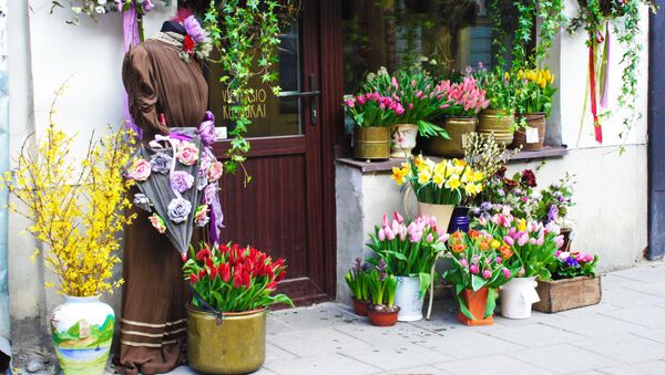 Цветочный магазин в Старом Вильнюсе - Sputnik Lietuva