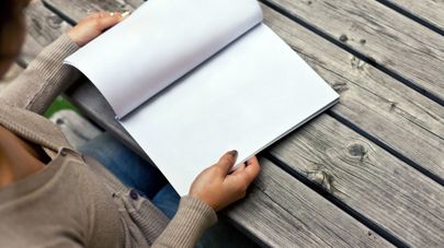 Книга с белыми листами