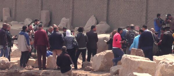 Археологическая находка в Каире: 8-метровая статуя эпохи Рамзеса Великого Археологическая находка в Каире: 8-метровая статуя эпохи Рамзеса Великого - Sputnik Литва