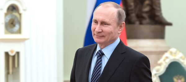 Президент РФ В. Путин встретился с президентом Южной Осетии Л. Тибиловым - Sputnik Литва