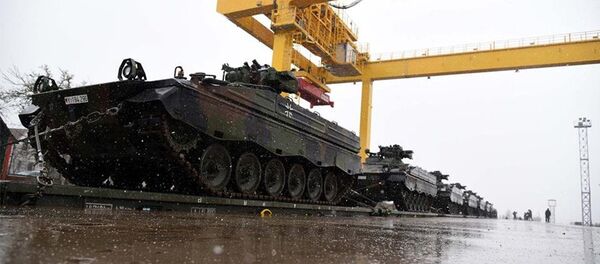 Немецкие танки прибыли в Литву - Sputnik Lietuva