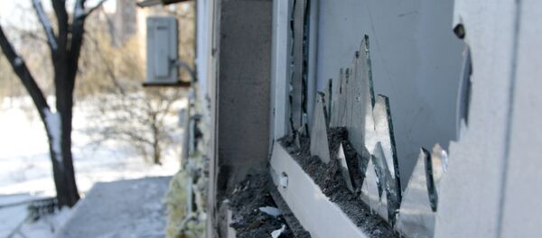 Последствия обстрелов в Донецкой области Последствия обстрелов в Донецкой области - Sputnik Lietuva