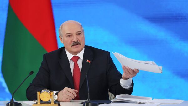 Пресс-конференция президента Белоруссии А. Лукашенко в Минске - Sputnik Литва