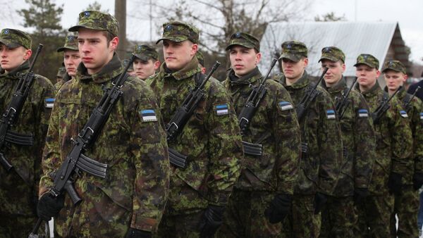 Эстонские солдаты, архивное фото - Sputnik Литва