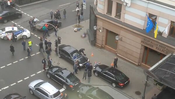 Очевидцы сняли первые минуты после убийства Вороненкова в Киеве - Sputnik Литва