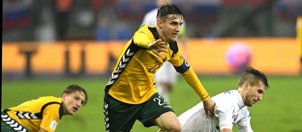 Федор Черных в матче Словакия - Литва, архивное фото Федор Черных в матче Словакия - Литва, архивное фото - Sputnik Литва