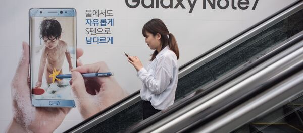 Рекламная компания телефона Galaxy Note 7 Рекламная компания телефона Galaxy Note 7 - Sputnik Литва