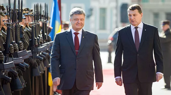 Официальный визит президента Украины Петра Порошенко в Латвию Официальный визит президента Украины Петра Порошенко в Латвию - Sputnik Lietuva