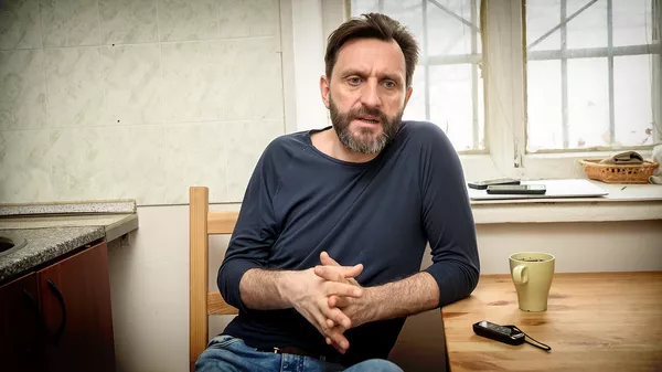 Литовский актер и режиссер Дайнюс Казлаускас Литовский актер и режиссер Дайнюс Казлаускас - Sputnik Lietuva